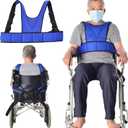 Wheelchair Harness for Adults,Wheelchair Seat Belt,Safety Belt for Elderly,Adjustable Straps Prevent Sliding,Torso Support Vest Restraint-Wheelchair Seatbelt Body Harness for Patient