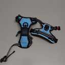 rabbitgoo Dog Harness No Pull with 2 Leash Clips, Adjustable Soft Padded, Reflective Oxford No Choke Pet Vest with Easy Control Handle for Large Dogs, Blue, L