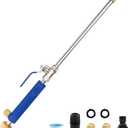 High Pressure Jet Hose Nozzle Attachment WandPower Washer Hydro Nozzle Attachment,Wand Lance for Gutter Patio Car Pet Window Glass Blue