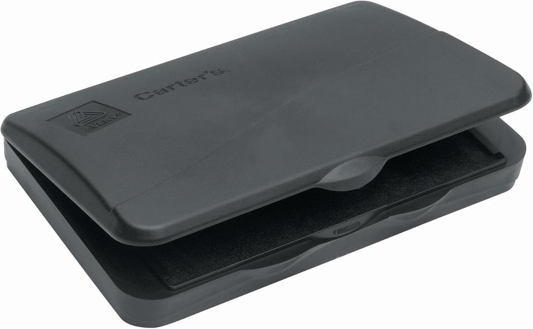 Avery Carter's Felt Black Stamp Pad, 2.75 x 4.27 Inches (21081), Pack of 5
