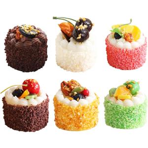 6 Pack Fake Cupcakes, Artificial Cupcakes for Display, Faux Cake Dcor, Realistic Fake Artificial Food for Display, Fake Desserts Pastries for Decoration