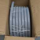 1/2inch 100ft Liquid-Tight Conduit and Connector Kit,Flexible Non-Metallic Liquid Tight Electrical Conduit Kit with 5 Straight and 3 90-Degree Conduit Connector Fittings,(1/2" Dia, 100 Feet)