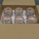 Amzcku Wide Mouth Vintage Mason Jars with Airtight Lid 32oz, Canister Quart Jars for Kitchen Storage - for Coffee, Sugar, Beans 6 Pack