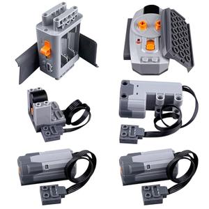 6-in-1 Power Functions Motors Kit, Compatible with Well-Known Brand Technology Parts, Contains 2*M/AA Battery Box 2.4G Remote Control Receiver, Perfect Christmas & Birthday Gifts for Boys