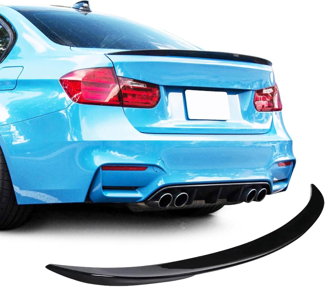 Spoiler Wing Rear Spoiler Compatible with 3 Series F30 330i 320i 328i 335i 340i 2012-2019 Trunk Tail Rear Trunk Lid,Glossy Black - MP Style