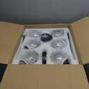 6-Light Globe Sputnik Chandelier Modern Black Sputnik Chandelier Mid Century Pendant Light Matte Black Finished with Clear Globe Glass Lampshade Chandeliers for Dining Room Kitchen