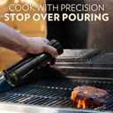 FLAIROSOL OLIVIA SIGNATURE Advanced Kitchen Oil Sprayer Technology, Fine Mist & Portion Control, Refillable Glass Cooking Spray Bottle, Anti-Drip & Leakproof, Air Fryer, Salad, BBQ, 200ml(Black)