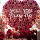 WILL YOU Marry Me? Neon Sign Custom Large Wedding Engagement Party Backdrop LED Neon Light Signs for Proposal Wedding Anniversary Valentine Engagement Bedroom Home Wall Decor. Size:23inch-Cool white