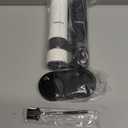 Electric Salt and Pepper Grinder Set Rechargeable Salt and Pepper Grinder Set with Adjustable Coarseness, Salt and Pepper Shakers for Kitchen Gadgets (Black/White)