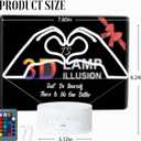 Night Light,3D Table Lmap Gifts for Girls,Fans,Music Lover with Remote 16 RGB Color Changing,Birthday Christmas Gift for Sisters Girlfriend Mom Teacher (Heart Hands)