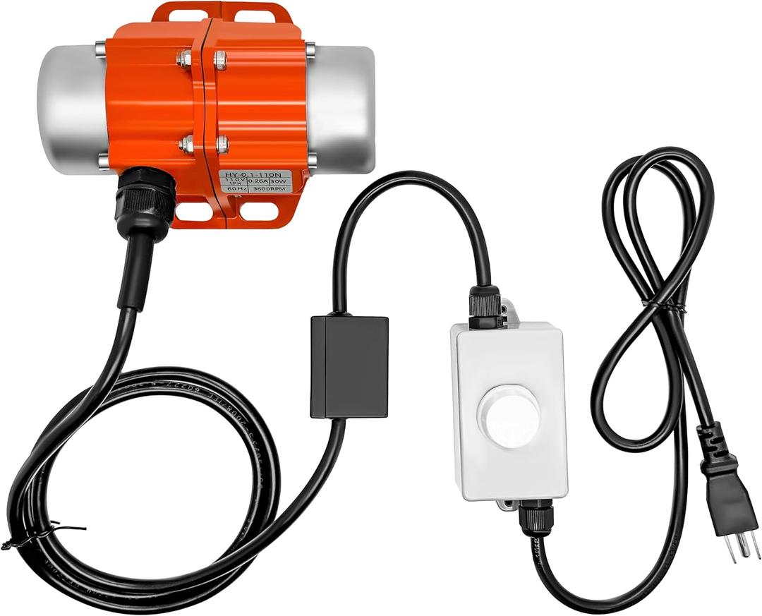 Industrial Concrete Vibrator Motor, 3.3 HP, with Controller and Cables