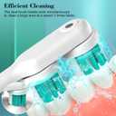 YMPBO Replacement Heads Compatible with Spinbrush Electric Powered Toothbrush Adults, 10 Pack Brush Head Replacement Refill, Green+Blue