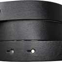 BC Belts Womens Thin Leather Belt Strap with Smooth Grain Finish 1" Wide with Snaps (X-Large (38-40), Black)