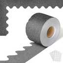65.6 Feet Black Bulletin Board Borders,Glitter Scalloped Bulletin Board Paper with 80 Pieces Glue Points for Blackboard Classroom School Office Home Desk Poster Decoration, 3 Pack