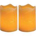 Sterno Home 2 Led Wax Candle Votives Cinnamon Chai Scent Parfune De Cannelle Chai