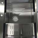 27 Inch Drop In Kitchen Sink Workstation-iAnomla 27x22 Stainless Steel Kitchen Sink Drop In Topmount Workstation Sinks 16 Gauge 10 Inch Deep Single Bowl with Cutting Board (Brushed Nickel)