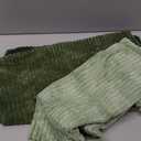 MIULEE Boho Farmhouse Sage Green Throw Pillow Covers 18x18 Inch Set of 4 Mordern Nordic Cushion Covers Soft Corduroy Spring Home Decor for Couch Bed Sofa Living Room Forest Green