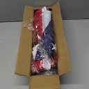 American Flag with Pole Kit - 5ft Heavy Duty Non-Tangle Flag Pole Holder for Outside House,3X5 Embroidered US Flag,Dual Bracket for Hanging Banners,Garden Flags,Grommets, for Front Porch,Outdoork