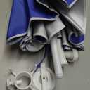 paramondo 6.5FT Beach Umbrella with Sand Anchor, Solid Blue