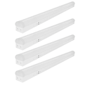 4FT LED Linear Strip Light Fixture, 4 Foot LED Shop Lights 40/32/24W 35/40/5000K CCT Selectable,Surface Mount and Hanging Ceiling Lighting Fixture for Garage, warehouse, workshop, supermarket (4)