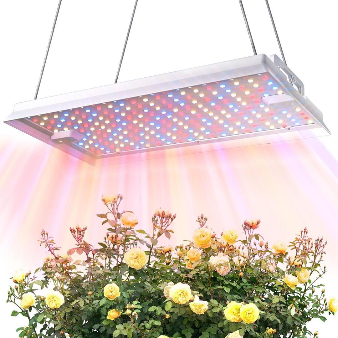 Plant Grow Light, [Smart APP 2x3 Ft Coverage] Genuine 100W Output LED Full Spectrum for Indoor Plants, 8-Level Brightness (Use Daisy-Chaining Hanging, Only Light PanelNo Control Panel)