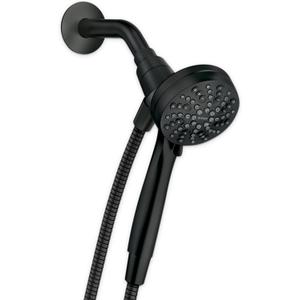 Moen Engage Magnetix Matte Black Eco-Performance 3.5-Inch Six-Function Detachable Handheld Showerhead with Magnetic Docking System, 26100EPBL
