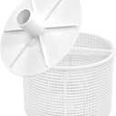 SPX1082CA Pool Skimmer Basket Replacement for Hayward SPX1082CA Skim Vac In-Ground Swimming Pool & Aladdin B-152 & 85001900 Skimmer Vacuum Plate Replacement for Pentair Admiral S15 & S20 (White)