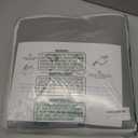 Booster Seat for Kitchen Chair, Toddler Booster Seat for Dining Table with Backrest & Safety Buckles, Non-Slip Portable Dining Seat, High Chair Alternative for Home & Travel (White Gray)