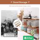 Coffee Mug Holder Wooden Cup Station Organizer 3-Tier Cup Holder for Coffee Bar Mug Display Rack for Countertop Mug Holder Shelf for Home Kitchen Nut Brown