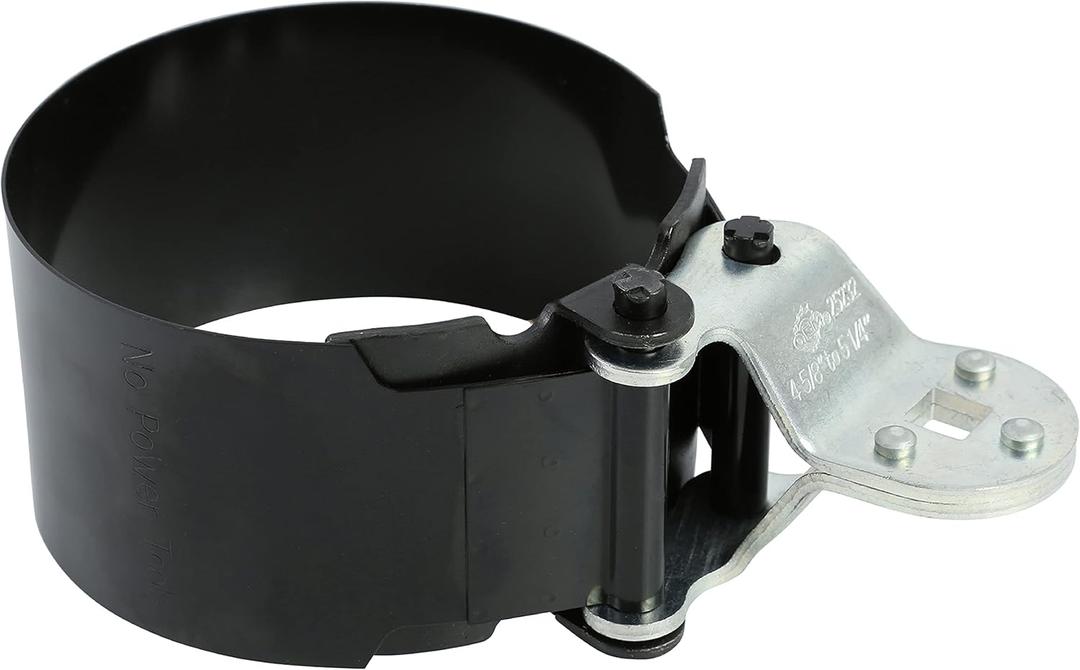OEMTOOLS 25232 4-5/8 to 5-1/4 Heavy Duty Truck Oil Filter Wrench, Oil Filter Strap Wrench Heavy Duty, 1/2" Drive, 118MM to 134MM