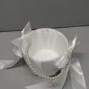 Flower Girl Baskets for Wedding,Ivory Flower Girl Basket With Pearl Handle set of1 ,Wedding Baskets for Flower Girls