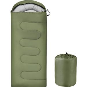 OBTANIM Sleeping Bags Portable Waterproof Camping Sleeping Bag for Adults Kids 4 Seasons Cold Weather or Warm Backpacking Hiking Travel Indoor Outdoor Use (Green)