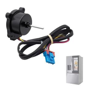 EAU65058502 Refrigerator Condenser Fan Motor Fit for LG LRMDS3006S LMWS27626S LFXS26596S LFXS28968S Freezer Replace EAU65058501 AP7178309 PS16662422 EAP16662422 Evapoartor Fan Motor