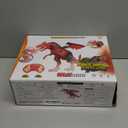 Betheaces Remote Control Dinosaur,Dragon Toy for Kids Boys Girls Red Dragon Figures Learning Realistic Looking Large Size with Roaring Spraying Light Up Eyes for Birthday Xmas Gifts (Style-1)