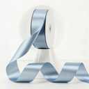 MEEDEE Slate Blue Satin Ribbon - 1-1/2 inch Double Faced, 50 Yards for Christmas Tree, Weddings, Flower Bouquets