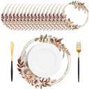 50 PCS Thanksgiving Flower Paper Placemats Disposable,13.5 Inch Fall Boho Vintage Wildflower Sunflower Harvest Round Table Mats Decor for Wedding Birthday Home Party Supplies