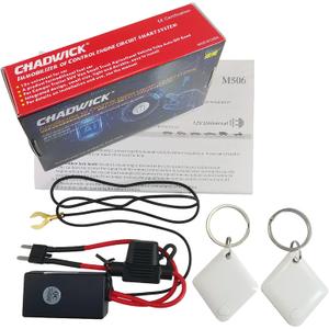 CHADWICK Car Immobilizer Anti-Theft Alarm System, M506 Wireless Engine Lock, Auto Anti-Robbery Device, Intelligent Circuit Cut Off Tool, Universal 12V Car Alarm + 2 Remotes, for Car, Motorcycle