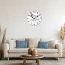 Route 66 Map Wood Wall Clock Battery Operated 16 Inch Rustic Wall Clocks for Living Room Decor Analog Silent Clock for Wall