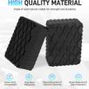 Auto Lift Pads 4pcs Anti-Skid Solid Rubber Spacer Block 6-3/8" x 4-3/4" x 2", 3000 lbs Capacity, fit for Automobile Lifts, Jacks, Racks, Compatible with Models FJ2428, BH-9756-87, FJ2440