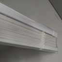 LazBlinds No Drill Vinyl Mini Blinds, 33" W x 64" H, White