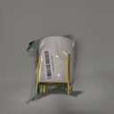 Gold Pencil Cup Sturdy Metal Frame With White Ceramic Pen Holder For Desks and kitchen Appliance Holders (H 4.8'')