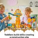 LEGO DUPLO Town 3 in 1 Construction Site and Vehicles Toys for Toddlers - Pretend Play Set for Boys & Girls, Ages 3+ - Building Blocks for Fine Motor Skills Practice - Gift for Birthdays - 10476