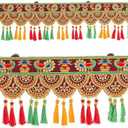 Toran Bandanwaar Decoration Traditional Decorative Hanging for Wall Door Home Temple Festival Wedding Function Party Décor and Gifting (Kalash)