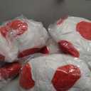 Avafierce Anime Mushrooms Hats Bros Caps Cute Red and Green Hats Halloween Coplay Hat for Adults (Red White), Big, 4 Pcs