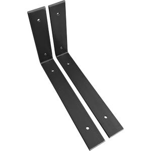 2 Pack - 10"L x 6"H Angle Shelf Bracket, Iron Shelf Brackets, Metal Shelf Bracket, Industrial Shelf Bracket, Modern Shelf Bracket, Shelving
