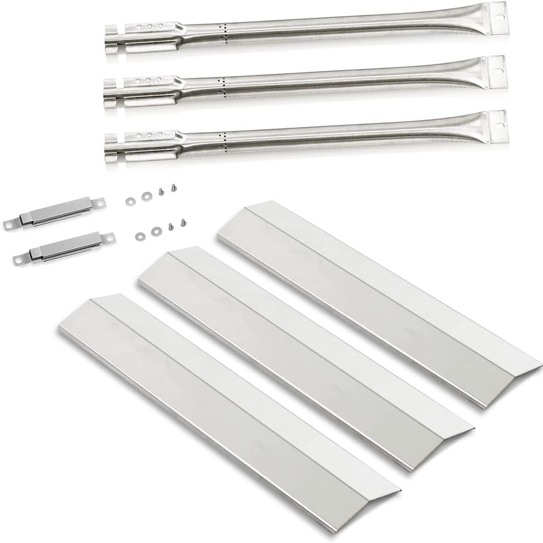 Grill Replacement Parts for Oklahoma Joe's Longhorn Combo 3-Burner Charcoal/Gas Smoker 15202029 12201767 14201767 Grill, 1767054 Heat Tent 1767017 Burner, Crossover Tube for Oklahoma Joe 15202029