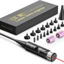 EZshoot Bore Sight Kit Bright Green or Red Dot BoreSighter with Big Button Switch for .17 to 12GA Caliber