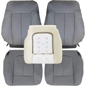 NLQR Front Full Set Seat Covers Compatible with Ford F150 F250 F350 2009-14