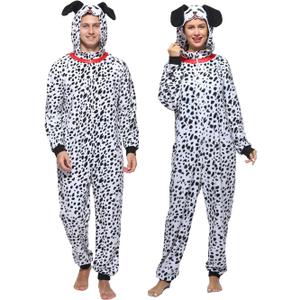 Sincere Party Monkey,Dalmatian,Snowman,GID Skeleton for Adults,Animal Oneise Pajamas Outfit for Unisex Men and Women
