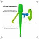 14Pcs Upgrade Plant Self Watering Spikes,Potted Plant Drip Irrigation Slow Automatic Release,Adjustable Watering System Devices with Control Valve Switch for Outdoor Indoor Plants (7 Green + 7Orange)